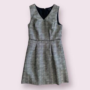 BANANA REPUBLIC Gray Pleated A Line Dress Size 0